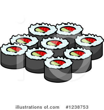 Seafood Clipart #1238753 by Vector Tradition SM