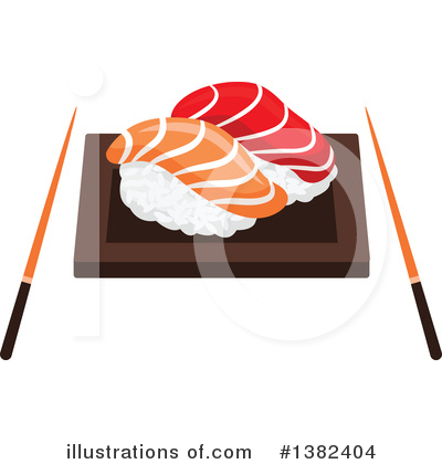 Salmon Clipart #1382404 by Vector Tradition SM