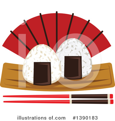 Royalty-Free (RF) Sushi Clipart Illustration by Vector Tradition SM - Stock Sample #1390183