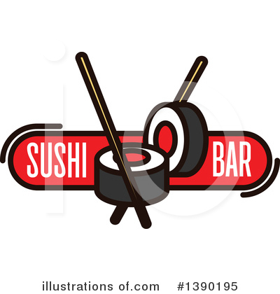 Sushi Clipart #1390195 by Vector Tradition SM