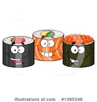 Sushi Clipart #1395346 by Hit Toon