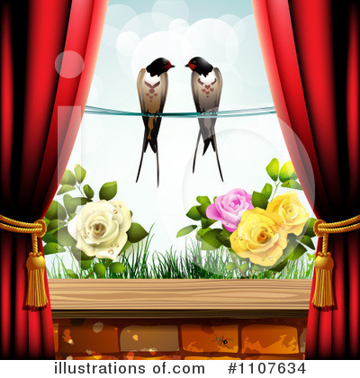 Royalty-Free (RF) Swallows Clipart Illustration by merlinul - Stock Sample #1107634