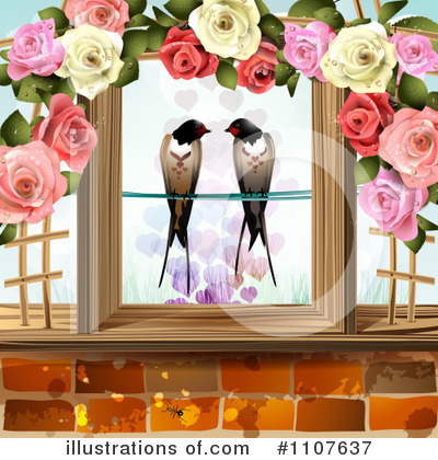 Royalty-Free (RF) Swallows Clipart Illustration by merlinul - Stock Sample #1107637