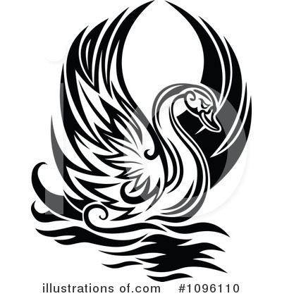 Royalty-Free (RF) Swan Clipart Illustration by Vector Tradition SM - Stock Sample #1096110