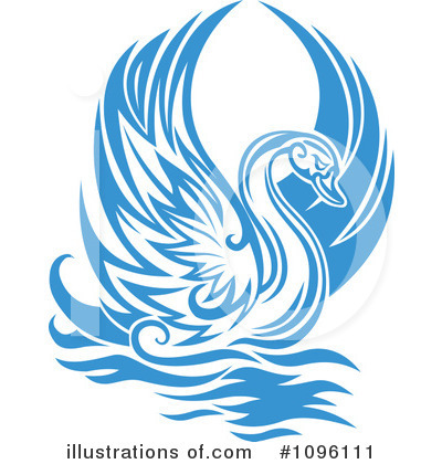 Royalty-Free (RF) Swan Clipart Illustration by Vector Tradition SM - Stock Sample #1096111