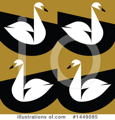 Royalty-Free (RF) Swan Clipart Illustration by elena - Stock Sample #1449085