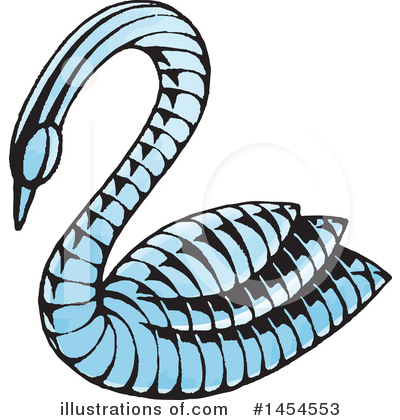 Royalty-Free (RF) Swan Clipart Illustration by cidepix - Stock Sample #1454553