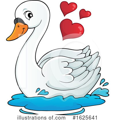 Royalty-Free (RF) Swan Clipart Illustration by visekart - Stock Sample #1625641