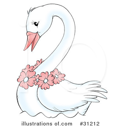 Royalty-Free (RF) Swan Clipart Illustration by Alex Bannykh - Stock Sample #31212