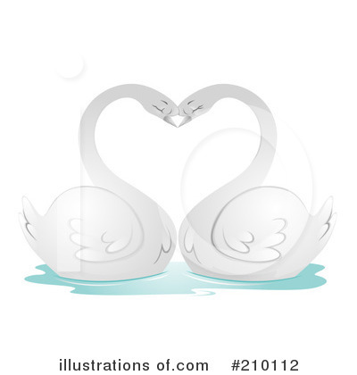 Royalty-Free (RF) Swans Clipart Illustration by BNP Design Studio - Stock Sample #210112