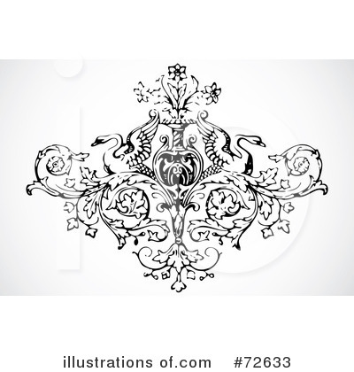 Royalty-Free (RF) Swans Clipart Illustration by BestVector - Stock Sample #72633