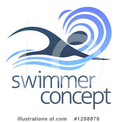 Royalty-Free (RF) Swimmer Clipart Illustration by AtStockIllustration - Stock Sample #1288876