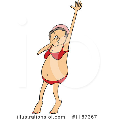 Royalty-Free (RF) Swimming Clipart Illustration by djart - Stock Sample #1187367