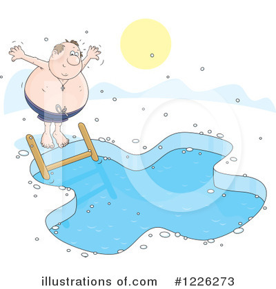 Royalty-Free (RF) Swimming Clipart Illustration by Alex Bannykh - Stock Sample #1226273