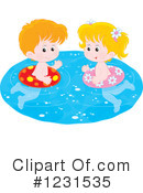 Swimming Clipart #1231535 by Alex Bannykh