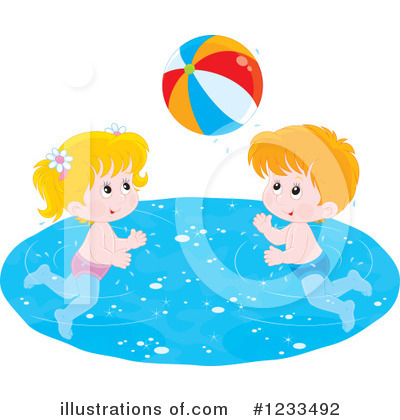 Royalty-Free (RF) Swimming Clipart Illustration by Alex Bannykh - Stock Sample #1233492