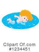 Swimming Clipart #1234451 by Alex Bannykh