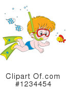 Swimming Clipart #1234454 by Alex Bannykh