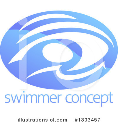 Royalty-Free (RF) Swimming Clipart Illustration by AtStockIllustration - Stock Sample #1303457