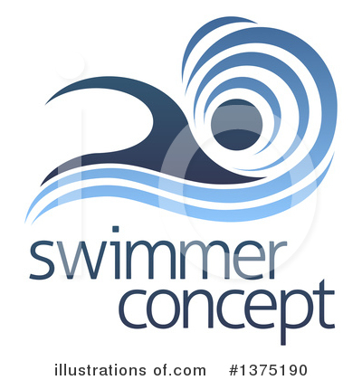 Swimming Clipart #1375190 by AtStockIllustration