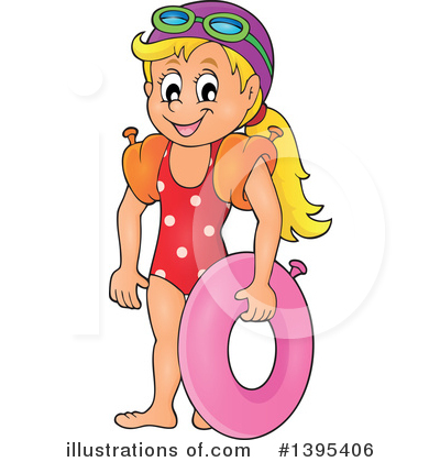Royalty-Free (RF) Swimming Clipart Illustration by visekart - Stock Sample #1395406