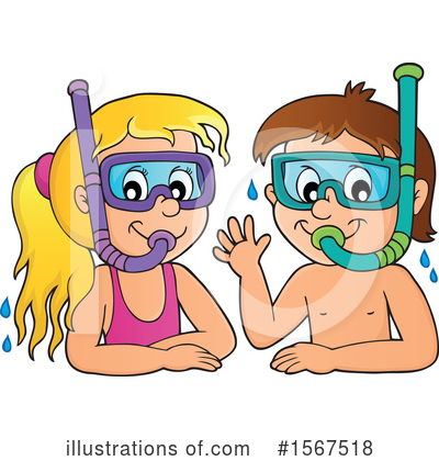 Royalty-Free (RF) Swimming Clipart Illustration by visekart - Stock Sample #1567518