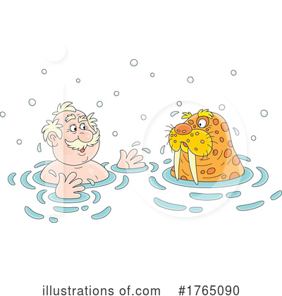 Swimming Clipart #1765090 by Alex Bannykh