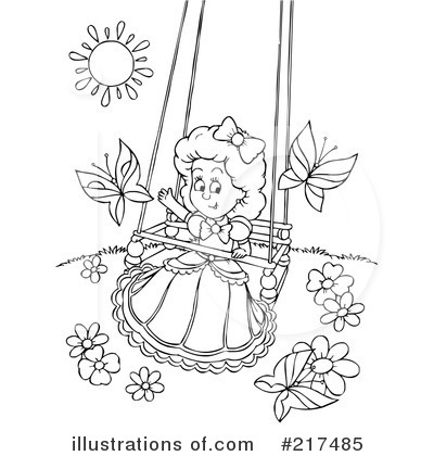 Royalty-Free (RF) Swinging Clipart Illustration by Alex Bannykh - Stock Sample #217485