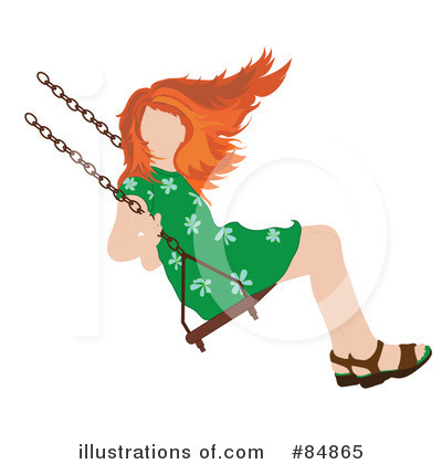 Royalty-Free (RF) Swinging Clipart Illustration by Pams Clipart - Stock Sample #84865
