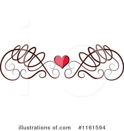 Heart Border Clipart #1161594 by Cherie Reve