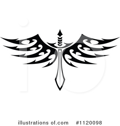 Royalty-Free (RF) Sword Clipart Illustration by Vector Tradition SM - Stock Sample #1120098