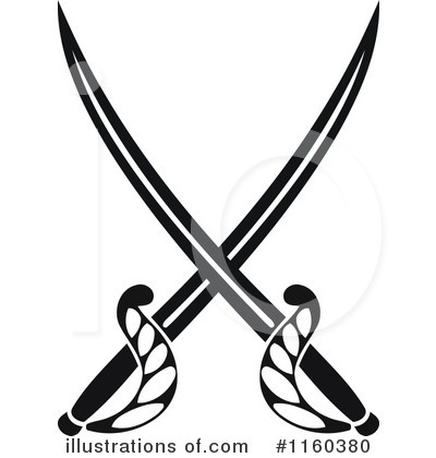 Swords Clipart #1160380 by Vector Tradition SM