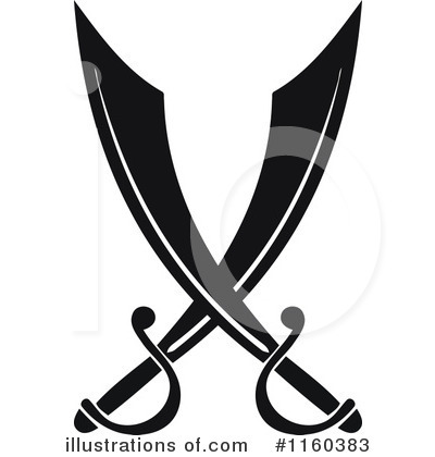 Swords Clipart #1160383 by Vector Tradition SM