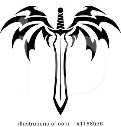Royalty-Free (RF) Sword Clipart Illustration by Vector Tradition SM - Stock Sample #1188556