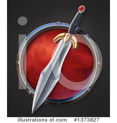Royalty-Free (RF) Sword Clipart Illustration by Tonis Pan - Stock Sample #1373827