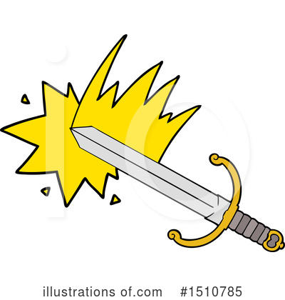 Royalty-Free (RF) Sword Clipart Illustration by lineartestpilot - Stock Sample #1510785