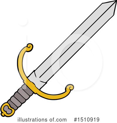 Royalty-Free (RF) Sword Clipart Illustration by lineartestpilot - Stock Sample #1510919