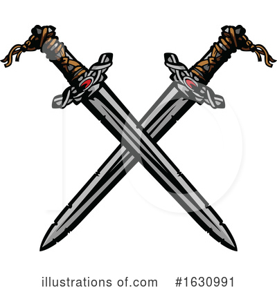 Royalty-Free (RF) Sword Clipart Illustration by Chromaco - Stock Sample #1630991