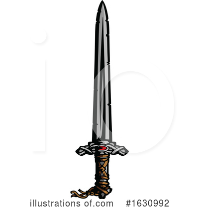Royalty-Free (RF) Sword Clipart Illustration by Chromaco - Stock Sample #1630992