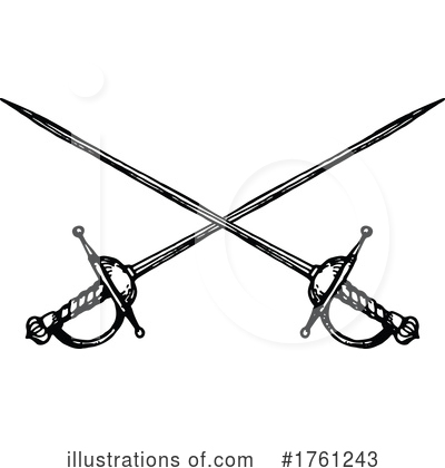 Fencing Clipart #1761243 by Vector Tradition SM