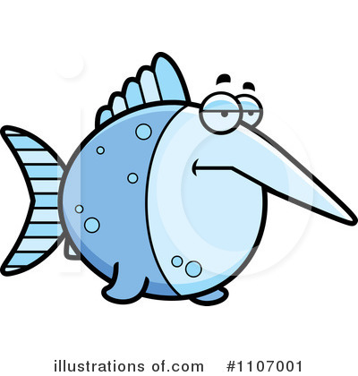 Royalty-Free (RF) Swordfish Clipart Illustration by Cory Thoman - Stock Sample #1107001