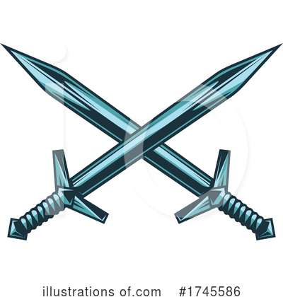 Royalty-Free (RF) Swords Clipart Illustration by Vector Tradition SM - Stock Sample #1745586