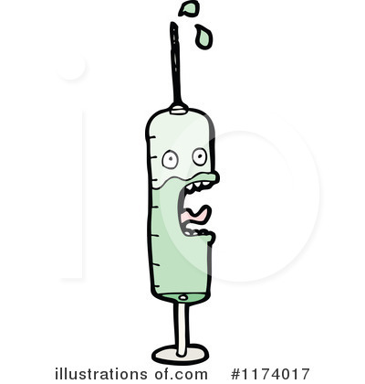 Royalty-Free (RF) Syringe Clipart Illustration by lineartestpilot - Stock Sample #1174017
