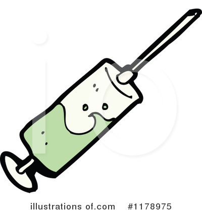 Royalty-Free (RF) Syringe Clipart Illustration by lineartestpilot - Stock Sample #1178975
