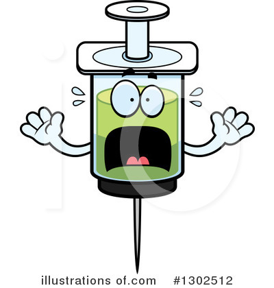 Syringe Mascot Clipart #1302512 by Cory Thoman