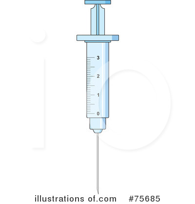 Royalty-Free (RF) Syringe Clipart Illustration by Lal Perera - Stock Sample #75685