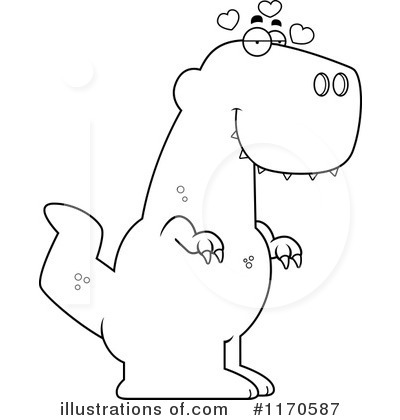 Royalty-Free (RF) T Rex Clipart Illustration by Cory Thoman - Stock Sample #1170587