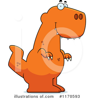 Royalty-Free (RF) T Rex Clipart Illustration by Cory Thoman - Stock Sample #1170593