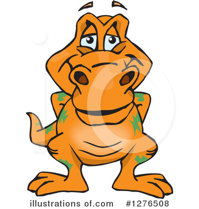 Royalty-Free (RF) T Rex Clipart Illustration by Dennis Holmes Designs - Stock Sample #1276508