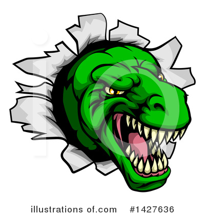 Dinosaurs Clipart #1427636 by AtStockIllustration